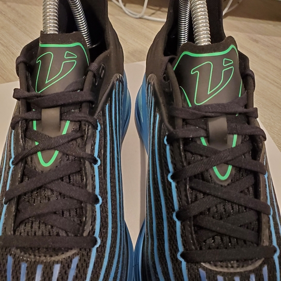 Vimazi Z50 Womens Premium Black Blue Athletic Shoes with Ribbed Design Size 9 - Picture 6 of 14